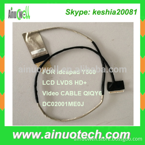 DC02000CL00 F50 F50A F50G F50M Laptop LCD Cable for LENOVO Ideapad Y500 HD+ LVDS CABLE QIQY6 LCD Video CABLE DC02001ME0J